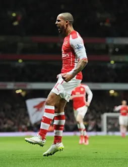 Arsenal V Leicester City 2014-15 Prints: Theo Walcott's Brace: Arsenal's Triumph over Leicester City (2014-15)