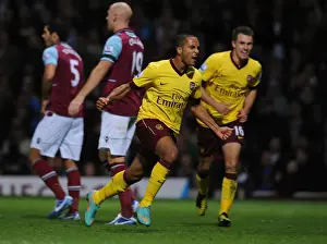 West Ham United V Arsenal 2012-13 Prints: Theo Walcott's Brace: Arsenal's Triumph over West Ham United (2012-13)