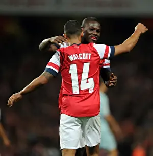 Arsenal V Coventry City - Capital One Cup 2012-13 Prints: Theo Walcott's Brace: Arsenal's Victory over Coventry City in Capital One Cup (2012-13)