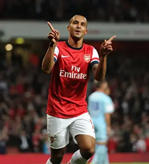 Arsenal V Coventry City - Capital One Cup 2012-13 Prints: Theo Walcott's Brace: Arsenal's Victory Over Coventry City in Capital One Cup
