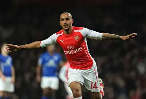 Arsenal V Leicester City 2014-15 Prints: Theo Walcott's Brace: Arsenal's Victory over Leicester City (2014-15)