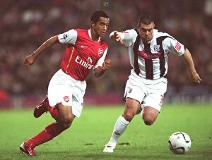 Images Dated 25th October 2006: Theo Walcott's Brace Leads Arsenal to 2-0 Carling League Cup Victory over West Bromwich Albion