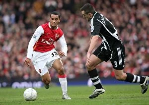 Arsenal v Newcastle United FC Cup 2007-8 Collection: Theo Walcott's Brace Leads Arsenal to 3:0 FA Cup Victory over Newcastle United (Sanchez)