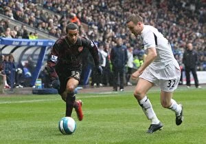 Bolton Wanderers v Arsenal 2007-8 Collection: Theo Walcott's Brace Leads Arsenal to Victory Over Bolton Wanderers, 29/3/2008