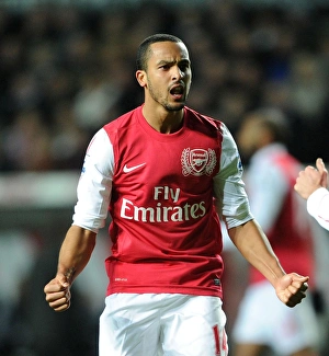 Swansea City V Arsenal 2011-12 Prints: Theo Walcott's Brace: Swansea City vs. Arsenal, Premier League 2011-12