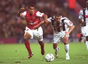 Images Dated 25th October 2006: Theo Walcott's Brilliant Brace: Arsenal Cruise Past West Brom in Carling League Cup