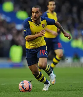 Brighton And Hove Albion V Arsenal - FA Cup 2014/15 Prints: Theo Walcott's Brilliant Performance: Arsenal Triumphs Over Brighton & Hove Albion in FA Cup Showdown