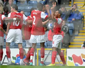 Theo Walcott's Debut Goal: Arsenal's Winning Moment Against Blackburn Rovers with Diaby, Fabregas, and van Persie