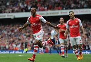 Arsenal v West Bromwich Albion 2014/15 Collection: Theo Walcott's Double: Arsenal Clinch Victory Over West Bromwich Albion (2014/15)