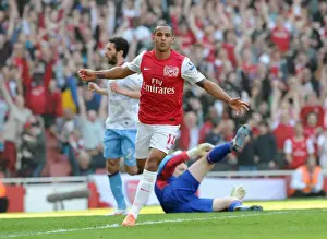 Arsenal V Aston Villa - 2011-12 Prints: Theo Walcott's Double: Arsenal's Dominant 3-0 Win Over Aston Villa in Premier League