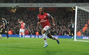Wigan Athletic Collection: Theo Walcott's Double: Arsenal's Exhilarating 2-1 Win Over Wigan Athletic (2012-13)