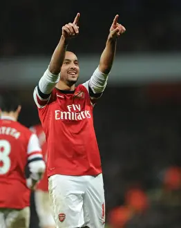 Arsenal V Cardiff City 2013-14 Prints: Theo Walcott's Double: Arsenal's Triumph Over Cardiff City (2013-14)