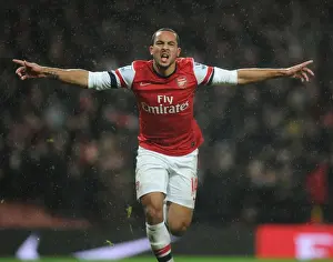 Arsenal V Cardiff City 2013-14 Prints: Theo Walcott's Double: Arsenal's Triumph Over Cardiff City (2013-14)