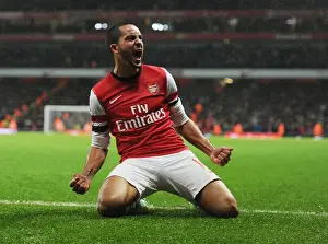 Arsenal V Cardiff City 2013-14 Prints: Theo Walcott's Double: Arsenal's Triumph Over Cardiff City (2013-14)