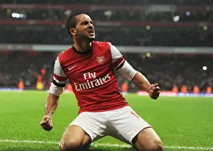 Arsenal V Cardiff City 2013-14 Prints: Theo Walcott's Double: Arsenal's Triumph over Cardiff City (2013-14)