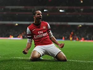 Arsenal V Cardiff City 2013-14 Prints: Theo Walcott's Double: Arsenal's Triumph over Cardiff City (2013-14) - Emirates Stadium