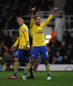 West Ham United V Arsenal 2013-14 Prints: Theo Walcott's Double: Arsenal's Victory over West Ham United in the Premier League (December 2013)