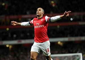 Arsenal v Newcastle United 2012-13 Collection: Theo Walcott's Double Strike: Arsenal's Triumph Over Newcastle United (Premier League 2012-13)