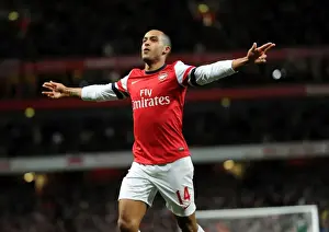 Arsenal V Newcastle United 2012-13 Prints: Theo Walcott's Double Strike: Arsenal's Triumph Over Newcastle United (Premier League 2012-13)
