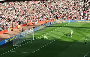 Arsenal V Tottenham 2011-12 Prints: Theo Walcott's Double Strike: Arsenal's Triumph Over Tottenham