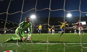 West Ham United V Arsenal 2013-14 Prints: Theo Walcott's Double Strike: Arsenal's Victory Over West Ham United (December 2013)