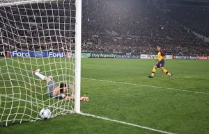 AS Roma V Arsenal 2008-9 Prints: Theo Walcott's Dramatic Penalty: Arsenal's Thrilling UEFA Champions League Victory Over AS Roma