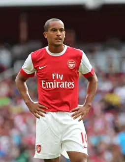 Arsenal V AC Milan 2010-11 Prints: Theo Walcott's Draw Against AC Milan: Arsenal's Emirates Cup Pre-Season Clash