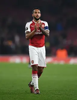 Arsenal V Red Star Belgrade 2017-18 Prints: Theo Walcott's Emotional Reaction: Arsenal FC vs Crvena Zvezda, UEFA Europa League