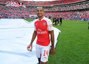 Arsenal V Chelsea - Community Shield 2015-16 Prints: Theo Walcott's Emotional Reaction: Arsenal vs. Chelsea - FA Community Shield 2015