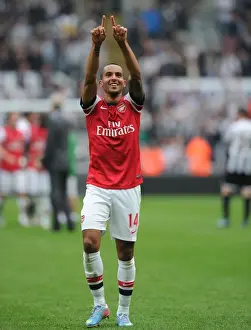 Newcastle United V Arsenal 2012-13 Prints: Theo Walcott's Euphoric Moment: Arsenal's Triumph over Newcastle United (2012-13)