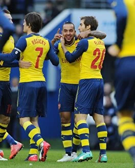 Images Dated 25th January 2015: Theo Walcott's FA Cup-Winning Goal: Arsenal's Triumph Over Brighton & Hove Albion