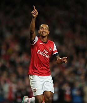 Arsenal v Coventry City - Capital One Cup 2012-13 Collection: Theo Walcott's First Goal: Arsenal vs Coventry City, Capital One Cup 2012-13