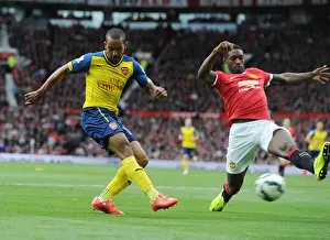 Manchester United V Arsenal 2014-15 Prints: Theo Walcott's Game-Winning Goal: Manchester United vs