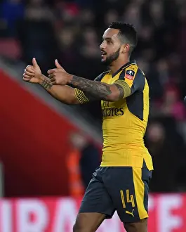 Southampton V Arsenal FA Cup 2016-17 Prints: Theo Walcott's Hat-Trick: Arsenal Advance in FA Cup against Southampton