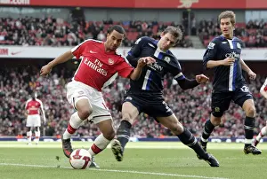 Arsenal V Blackburn Rovers 2008-9 Prints: Theo Walcott's Hat-Trick: Arsenal Crushes Blackburn 4-0