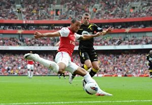 Images Dated 24th September 2011: Theo Walcott's Hat-Trick: Arsenal Crushes Bolton Wanderers 3-0 in Premier League