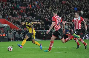 Southampton V Arsenal FA Cup 2016-17 Prints: Theo Walcott's Hat-Trick: Arsenal Crushes Southampton in FA Cup Fourth Round