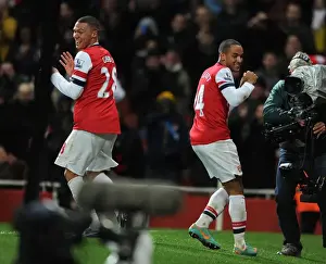 Arsenal V Newcastle United 2012-13 Prints: Theo Walcott's Hat-Trick: Arsenal's Victory Over Newcastle United (2012-13)