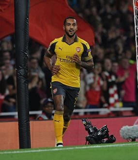 Arsenal v FC Basel 2016-17 Collection: Theo Walcott's Historic Goal: Arsenal's First in 2016-17 Champions League vs FC Basel