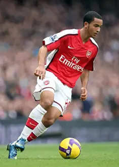 Arsenal V Aston Villa 2008-09 Prints: Theo Walcott's Night of Heartbreak: Arsenal's 0-2 Defeat to Aston Villa