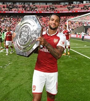 Images Dated 6th August 2017: Theo Walcott's Reaction: Arsenal vs. Chelsea - FA Community Shield 2017-18