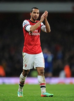 Arsenal V Cardiff City 2013-14 Prints: Theo Walcott's Reaction: Arsenal vs. Cardiff City, Premier League 2013-14
