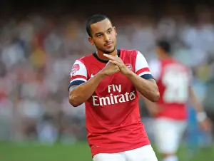 Kitchee V Arsenal 2012-13 Prints: Theo Walcott's Respectful Chinese Goal Celebration: Arsenal vs