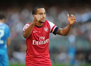 Kitchee V Arsenal 2012-13 Prints: Theo Walcott's Respectful Chinese Goal Celebration: Arsenal's First in Kitchee FC Friendly