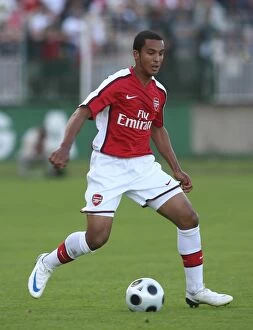 Images Dated 24th July 2008: Theo Walcott's Standout Showing: Szombathely vs. Arsenal (1:1), 2008