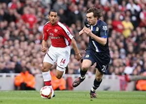 Images Dated 14th March 2009: Theo Walcott's Stellar Performance: Arsenal Thrashes Blackburn Rovers 4-0, Emirates Stadium