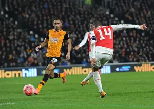 15/16 Hull City V Arsenal FA Cup Prints: Theo Walcott's Strike: Arsenal's FA Cup Triumph over Hull City (March 2016)