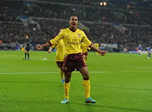 Schalke 04 V Arsenal 2012-13 Prints: Theo Walcott's Strike: Arsenal's Victory Over Schalke 04 in the 2012-13 UEFA Champions League
