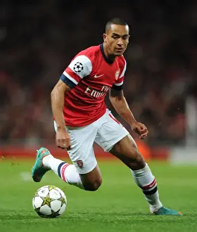Arsenal V Olympiacos 2012-13 Prints: Theo Walcott's Strike Secures Arsenal's 3-1 Victory Over Olympiacos in UEFA Champions League (10/3/12)