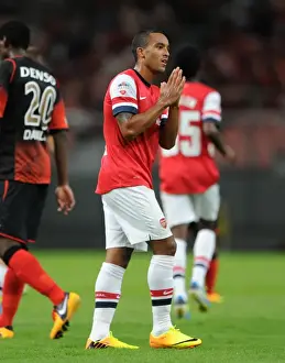 Nagoya Grampus V Arsenal 2013-14 Prints: Theo Walcott's Stunner: Arsenal's Pre-Season Triumph over Nagoya Grampus in Toyota